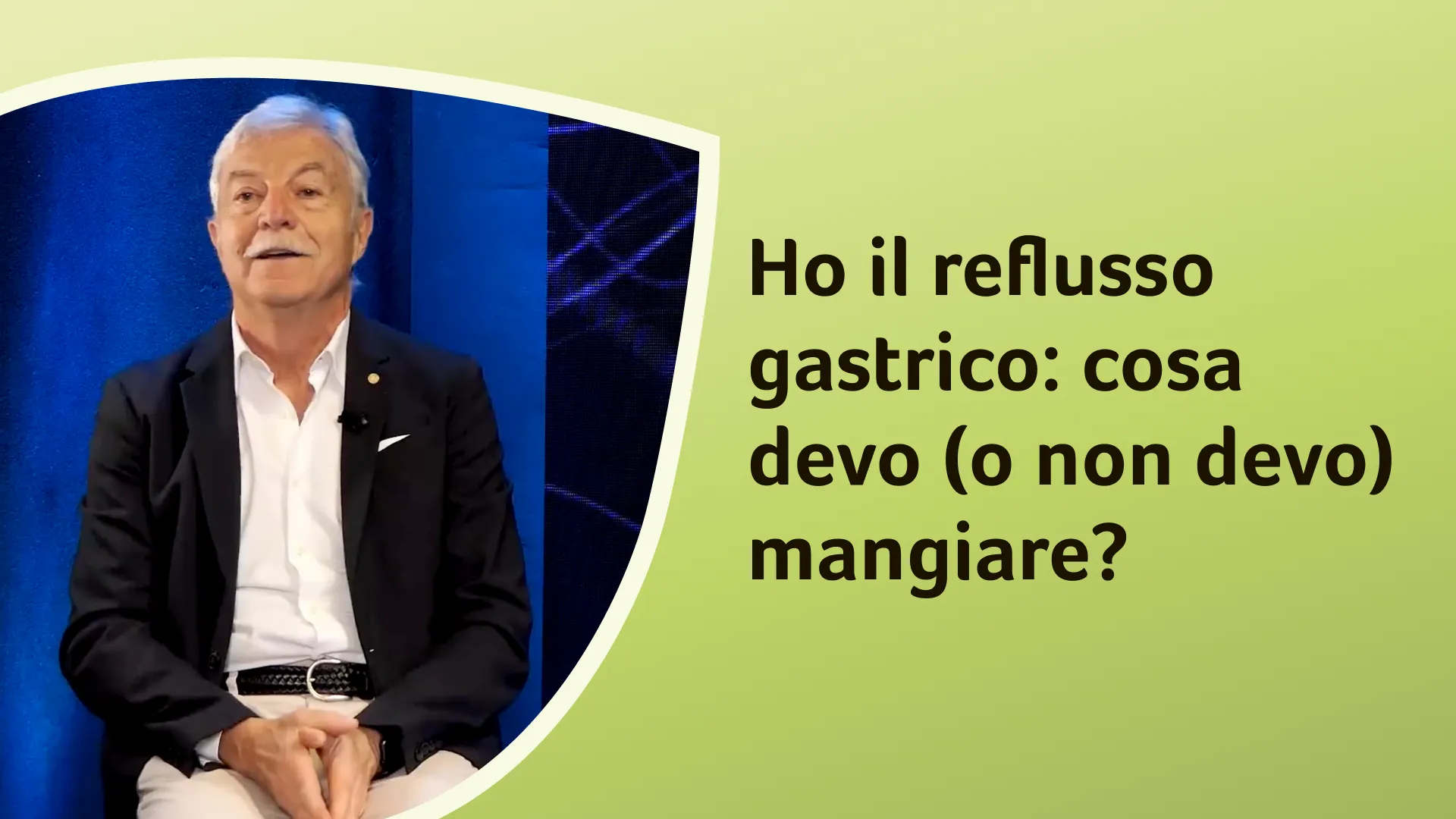 dottor Ventriglia durante le registrazioni in studio